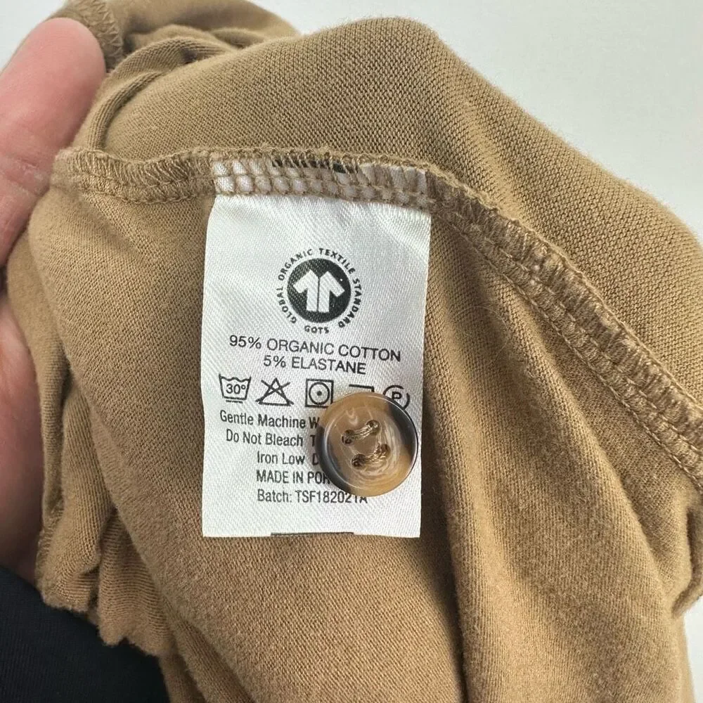 The Simple Folk Kids Gender Neutral Workman Playsuit in Camel Tan